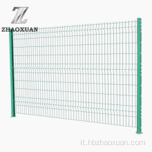 Fence da giardino in rete curva 3D.